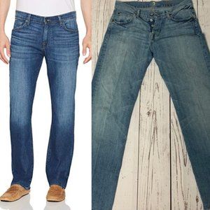 7 For All Mankind Men's Relaxed Fit Straight Jeans